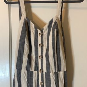 Navy blue stripe jumper, Large